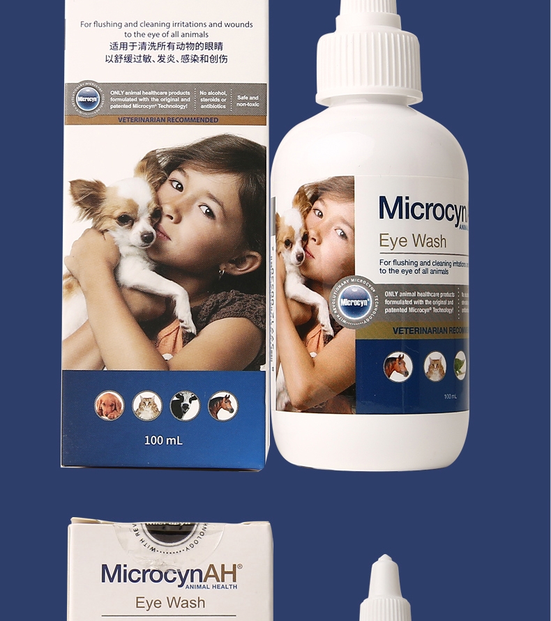 麦高臣 犬猫用神仙洗眼水 100ml 去除泪痕污渍不刺激 美国进口