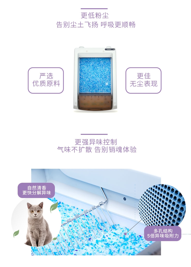 贝适安Petsafe ScoopFree*蓝色猫砂盘三只装