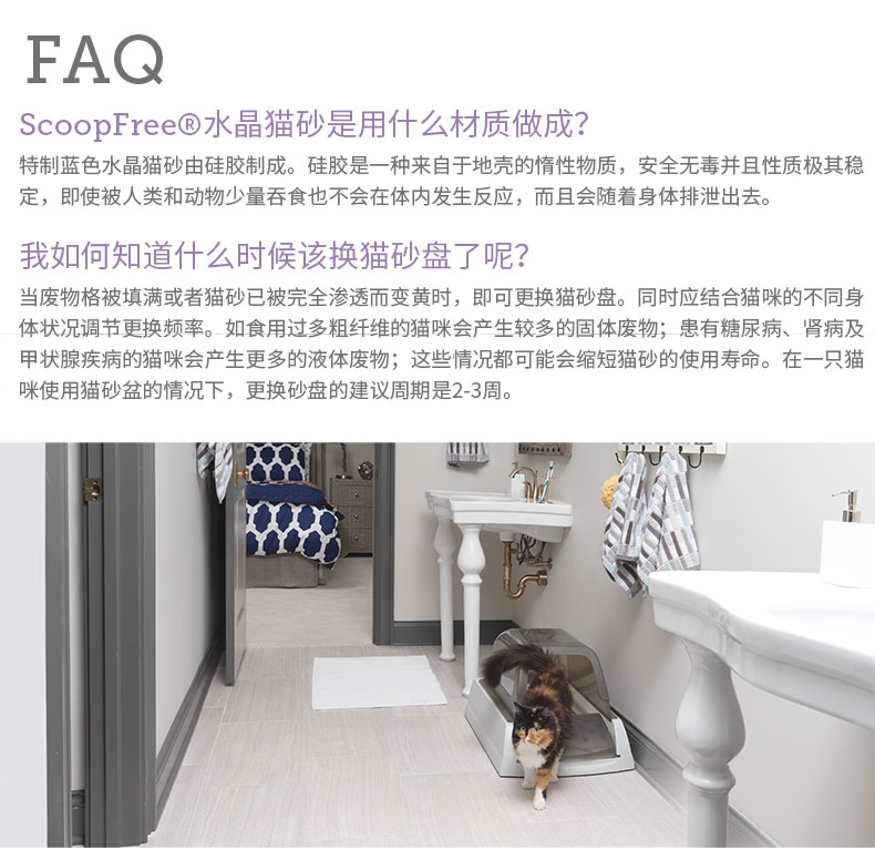 贝适安Petsafe ScoopFree*蓝色猫砂盘三只装