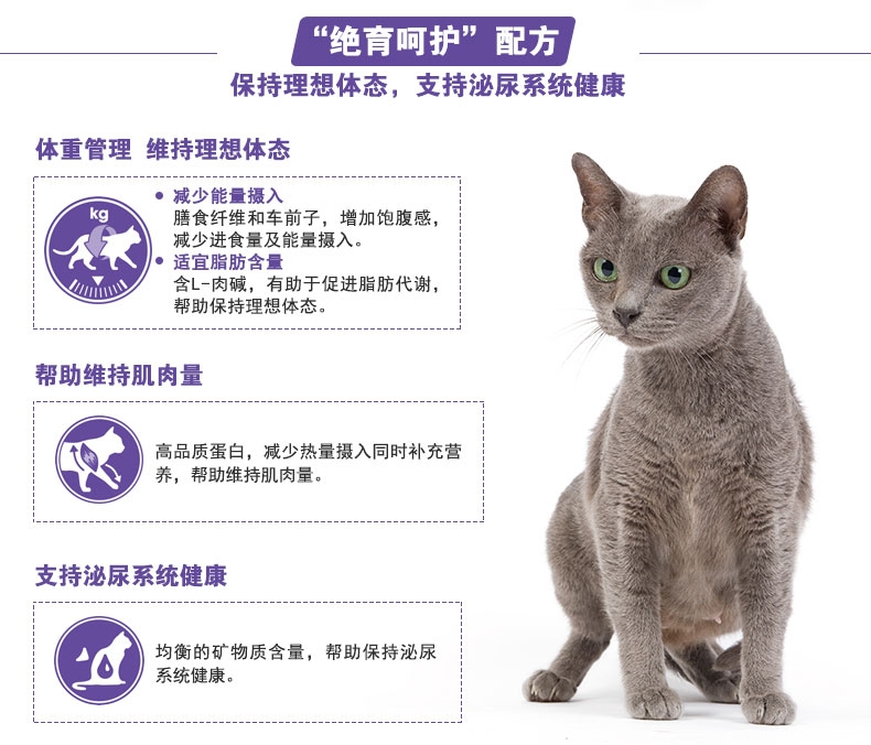 法国皇家ROYAL CANIN 绝育呵护成猫粮SA37 0.4kg