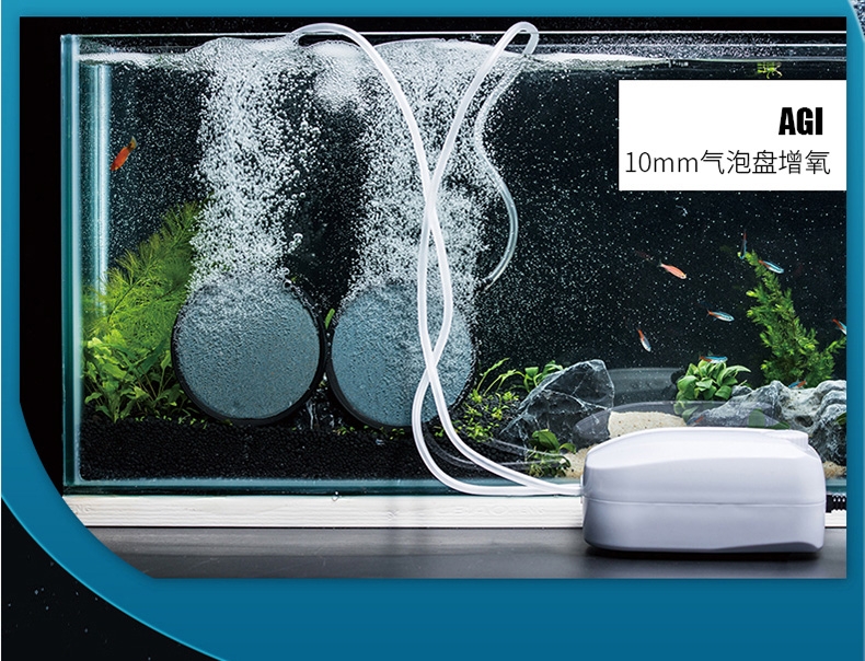 吉印Air Stone S2增氧泵白色 配增氧管1.5米+气泡盘1个
