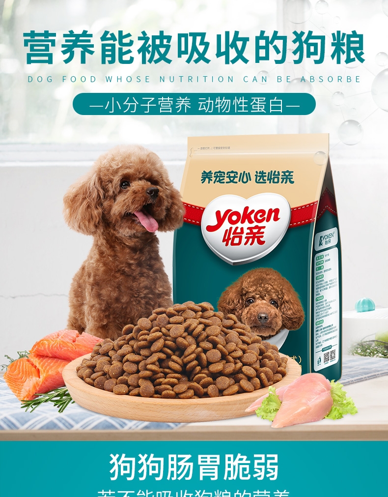 怡亲yoken 泰迪成犬粮专用狗粮2.5kg