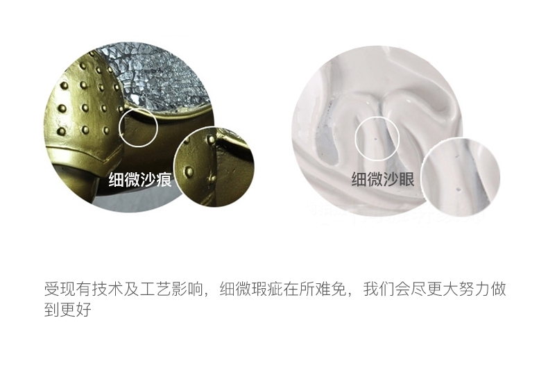 多拉乐 树脂仿真狗金毛模型 一套四只 装饰摆件