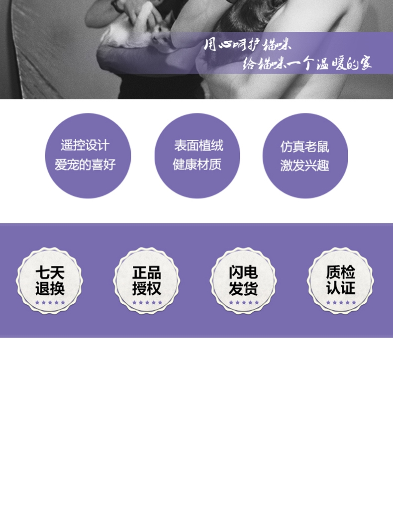 伊丽Elite 手机遥控APP电动老鼠智能猫玩具 高仿真吸引度高
