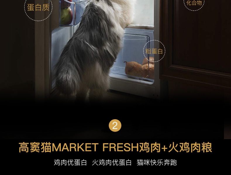 Fussie cat高窦猫 无谷鸡肉火鸡配方全猫粮10磅