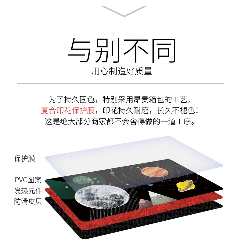 Ime 冬季暖桌垫 柯基胖屁款 持久耐磨不褪色
