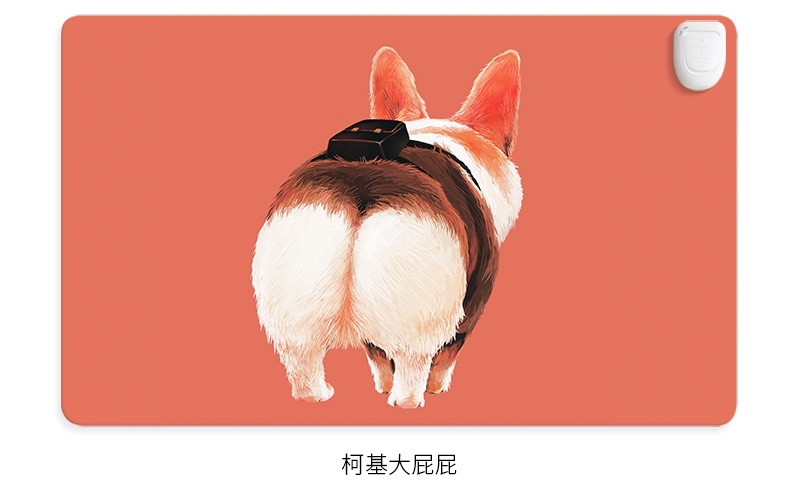 Ime 冬季暖桌垫 柯基胖屁款 持久耐磨不褪色