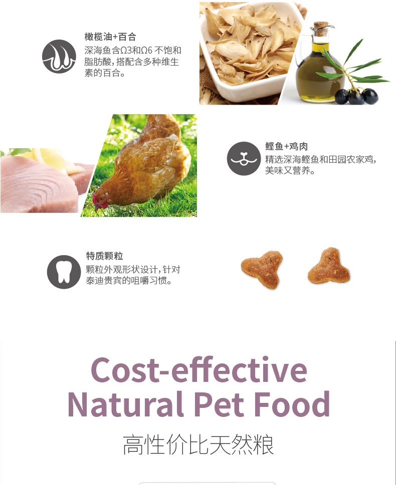 比瑞吉 俱乐部泰迪贵宾成犬粮 2kg