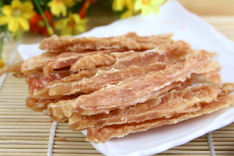 路斯 优+鸡肉硬丝 200g*2包 训练奖励狗零食