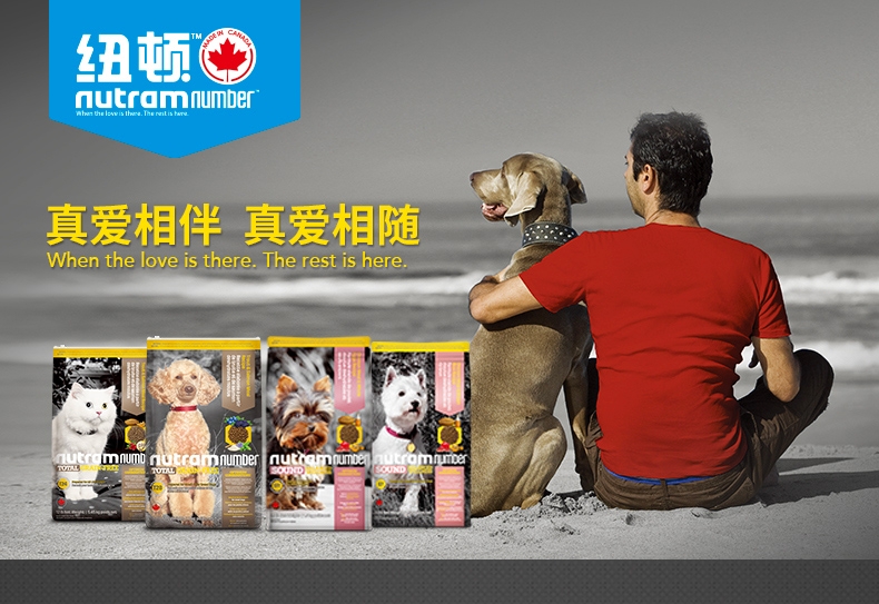 加拿大纽顿nutram 低敏系列中大型成犬粮去骨鸡肉糙米狗粮11.4kg S6原装进口粮