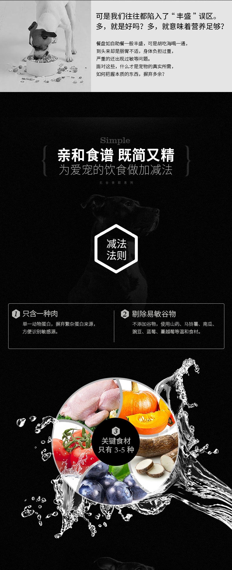 伯纳天纯 Simple无谷火鸡南瓜全期犬粮 3kg