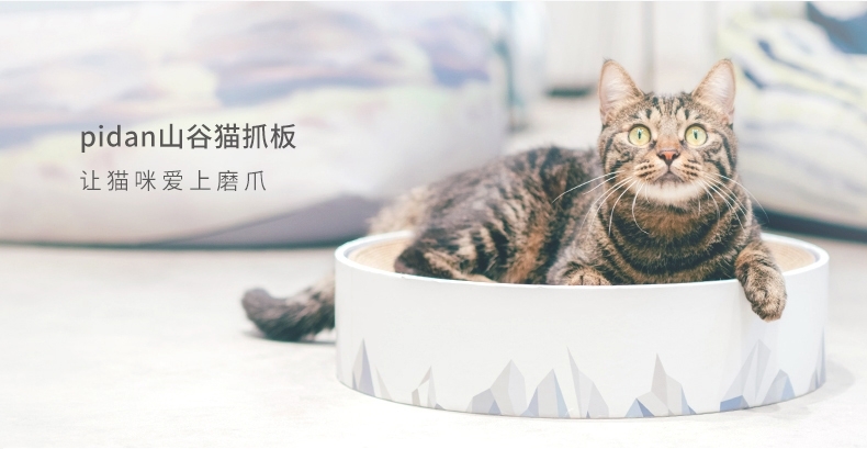 Pidan 瓦楞纸猫抓板猫玩具双球款 三种功能