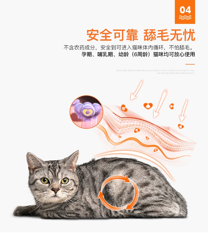 大宠爱 猫用内外同驱 驱虫滴剂 2.6-7.5kg猫适用 45mg*3支盒装/3个月剂量 美国进口