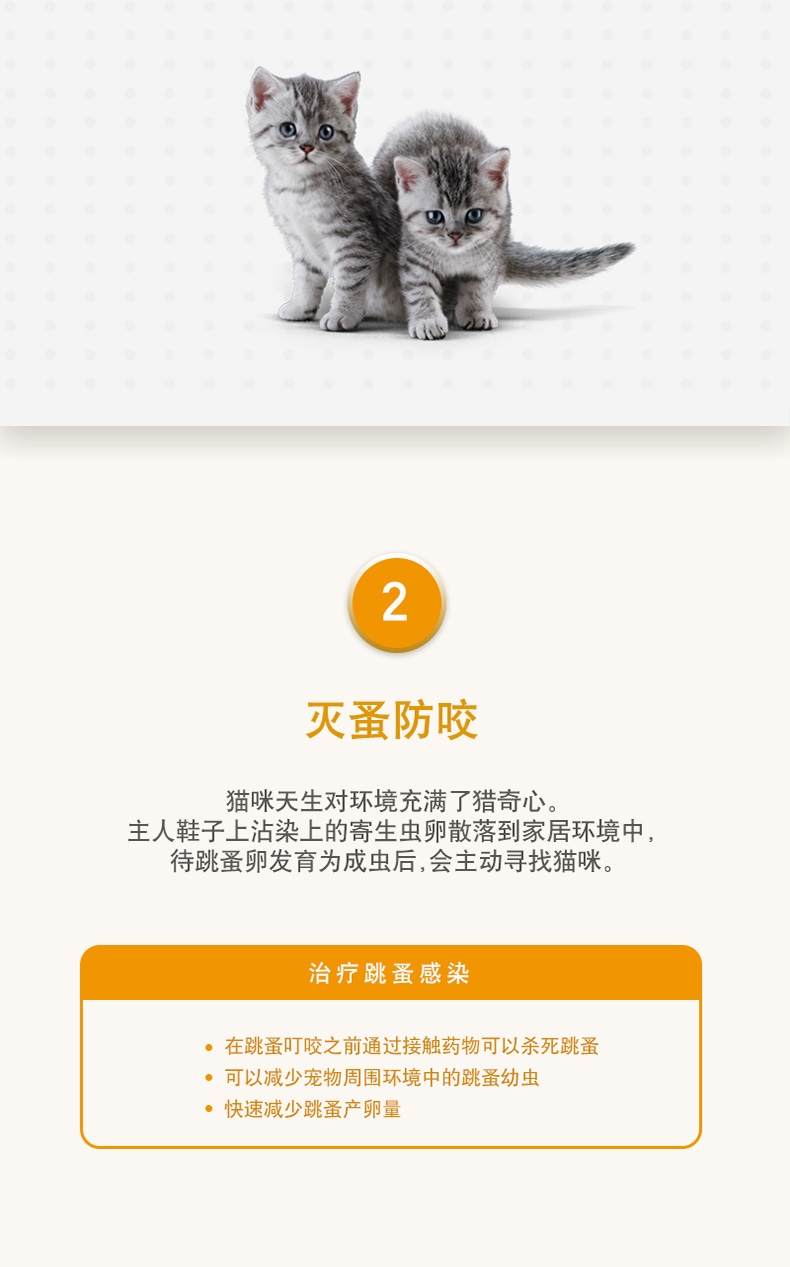 爱沃克 4-8kg猫用体内外驱虫滴剂M 单支装