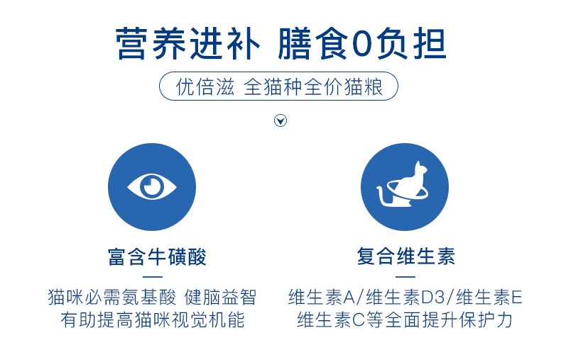 优倍滋 海洋鱼味全猫种全期猫粮 10kg