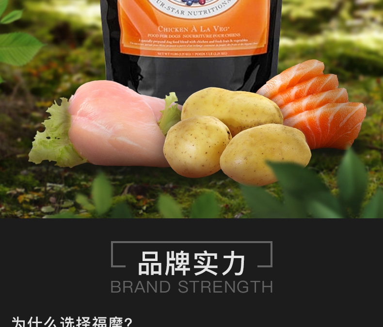 Fromm 福摩 鸡肉鱼蔬菜配方全犬粮(30LB)13.6kg