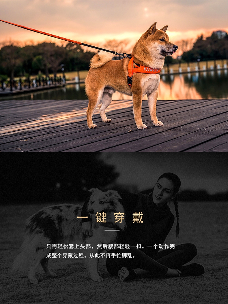 美国酷极Kyjen 舒适型包裹狗狗胸背带