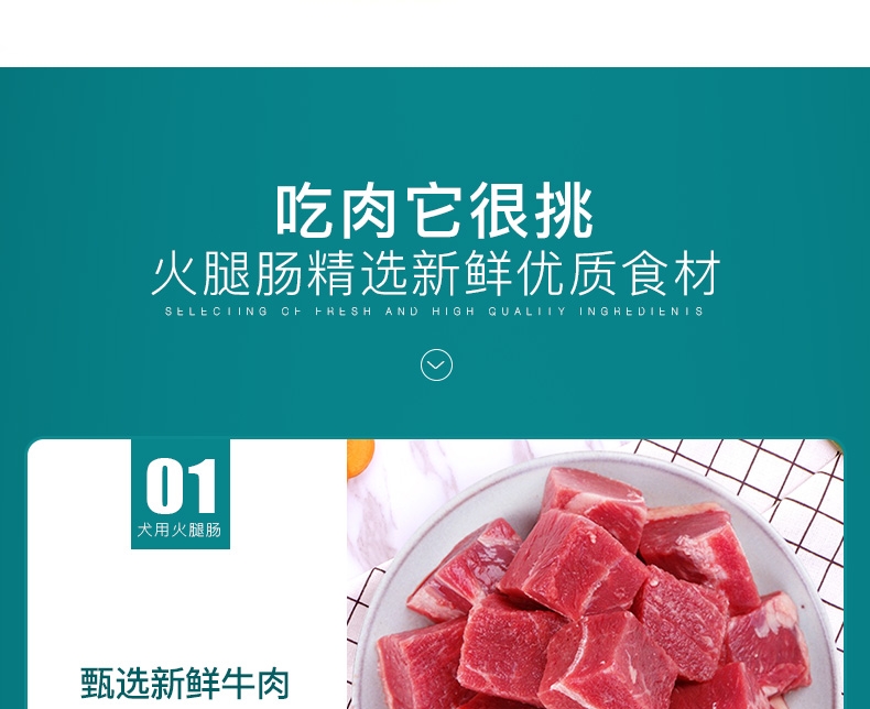 怡亲Yoken 犬用牛肉味火腿肠一支装 15g