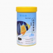 聚寶源 小型魚熱帶魚魚糧0.6mm顆粒 240ml