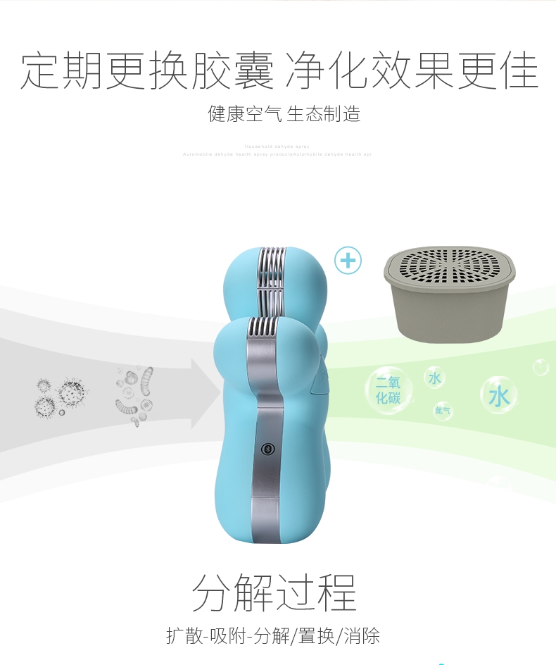 飘艾儿Pureayre 空气净化王子车菊蓝 含一颗胶囊 除醛除菌