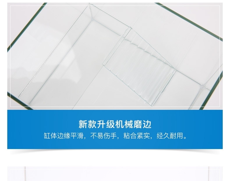 聚宝源 玻璃乌龟缸带爬梯晒台 30*20*18