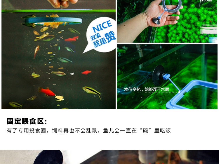聚宝源 投食圈喂食器 方形