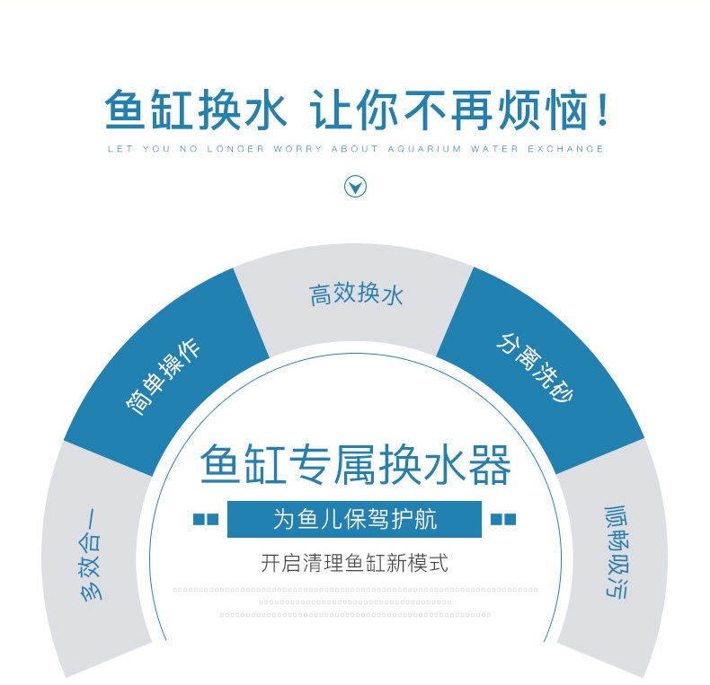 聚宝源 鱼缸换水器洗沙器清洁吸便器 吸水器SC-21