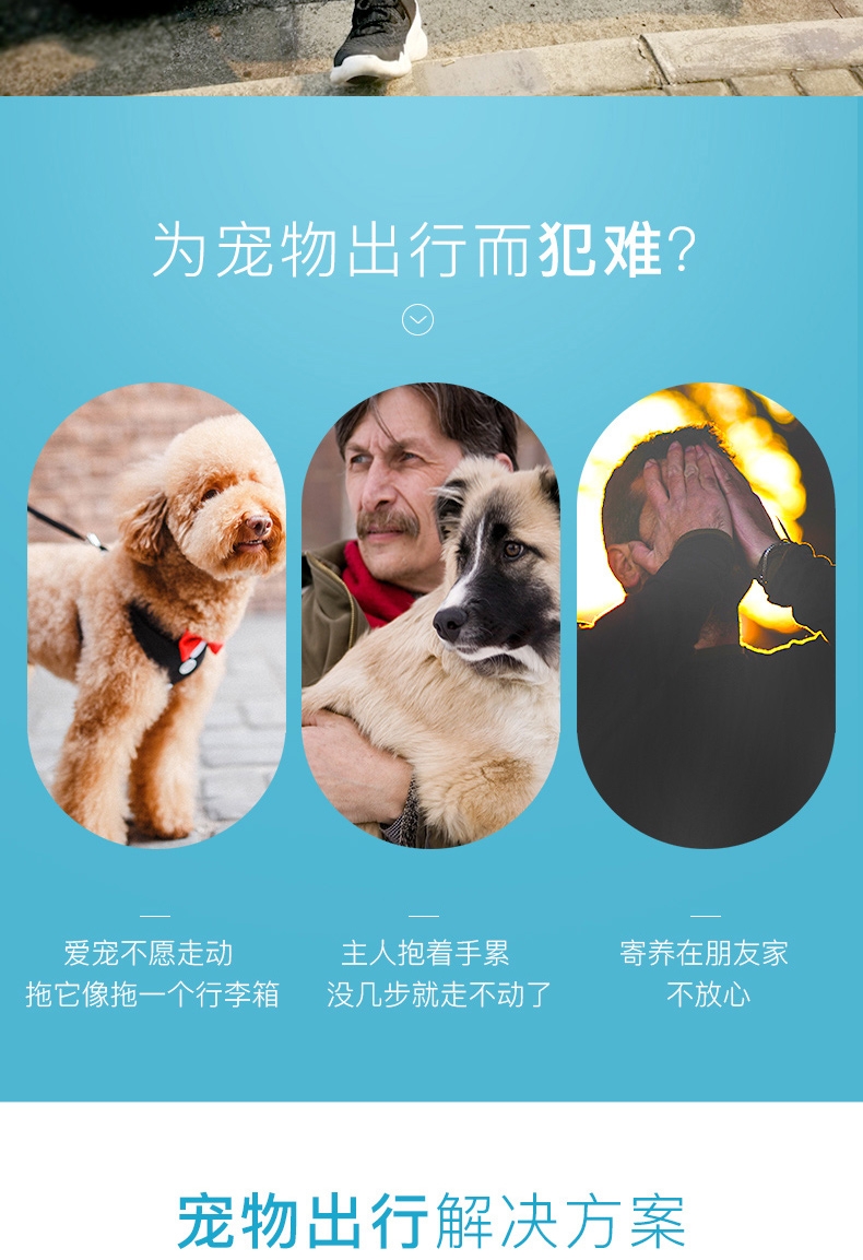 多可特 宠物出行便携背包红黑白三色