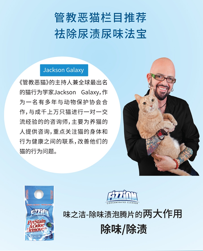 FIZZION味之洁除味渍(两粒装)