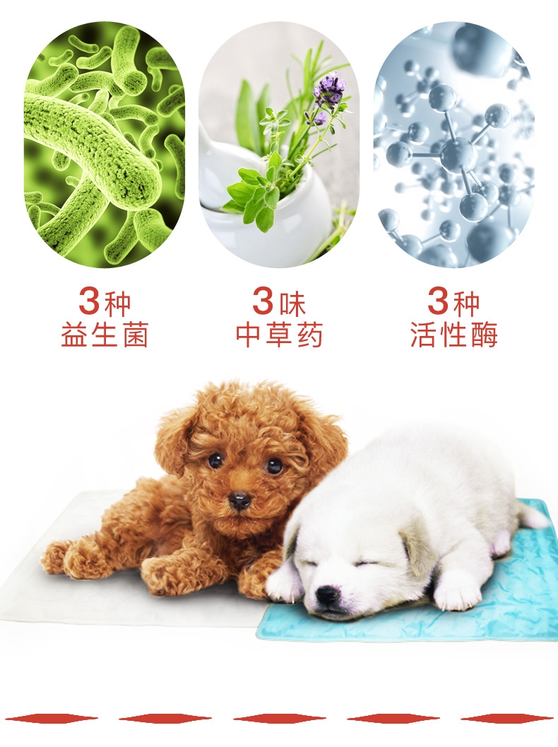 美科滋 芭比爱宠物狗猫复合益生菌便秘腹泻调理肠胃伴侣 3g*10袋/盒
