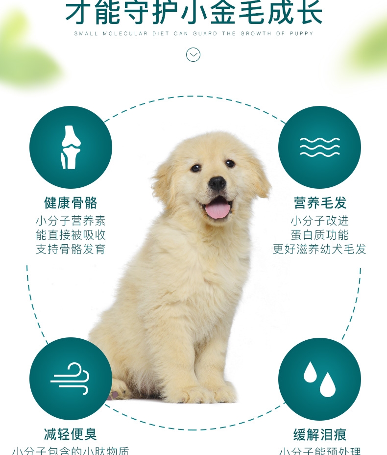 怡亲Yoken 金毛幼犬专用粮2.5kg*2包