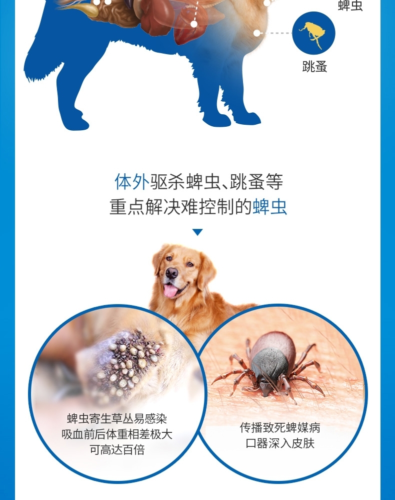 超可信 L 犬用内外同驱(15-30KG犬用)整盒装3片