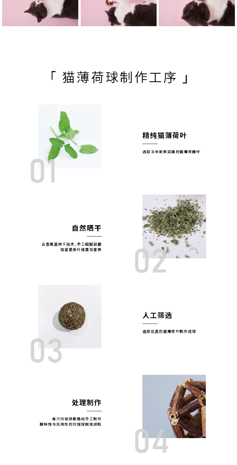 未卡Vetreska 多功能猫玩具玲珑球22g 薄荷嫩叶加木天蓼