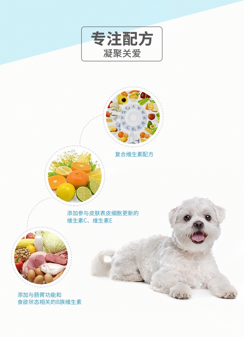 维斯康 犬猫通用维生素片 200片/瓶 改善食欲肠胃皮肤问题