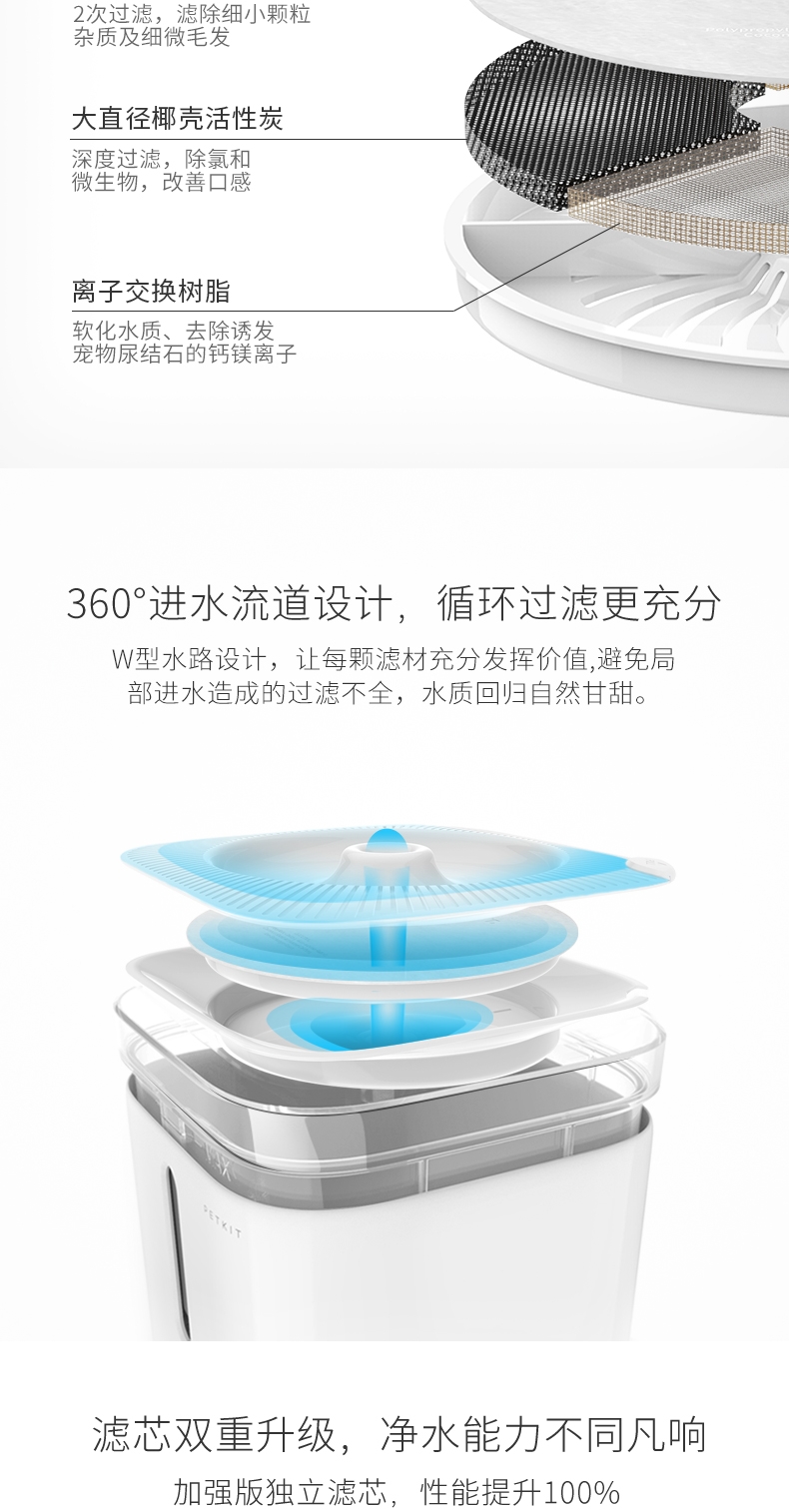 小佩Petkit 宠物智能饮水机二代 净化加温二合一