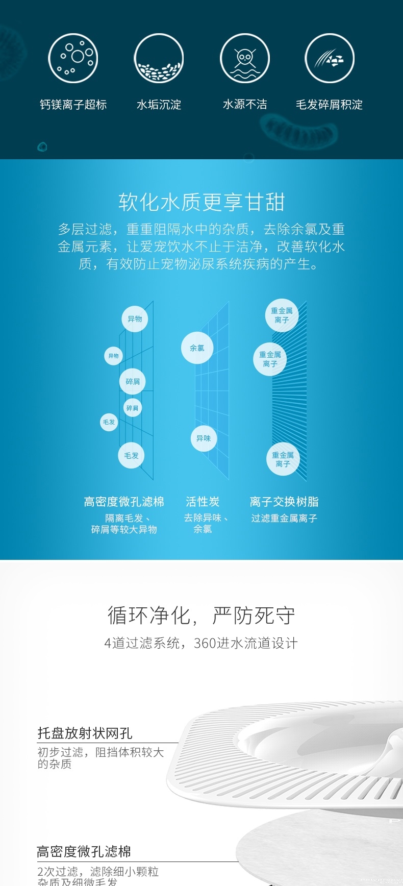 小佩Petkit 宠物智能饮水机二代 净化加温二合一 犬猫通用