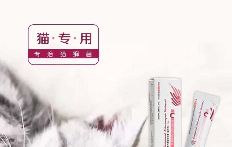 LANBOTO 癣清复方酮康唑软膏治疗猫癣15g/支