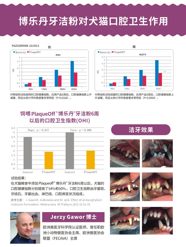 博乐丹Proden 猫用牙洁粉 20g 瑞典进口