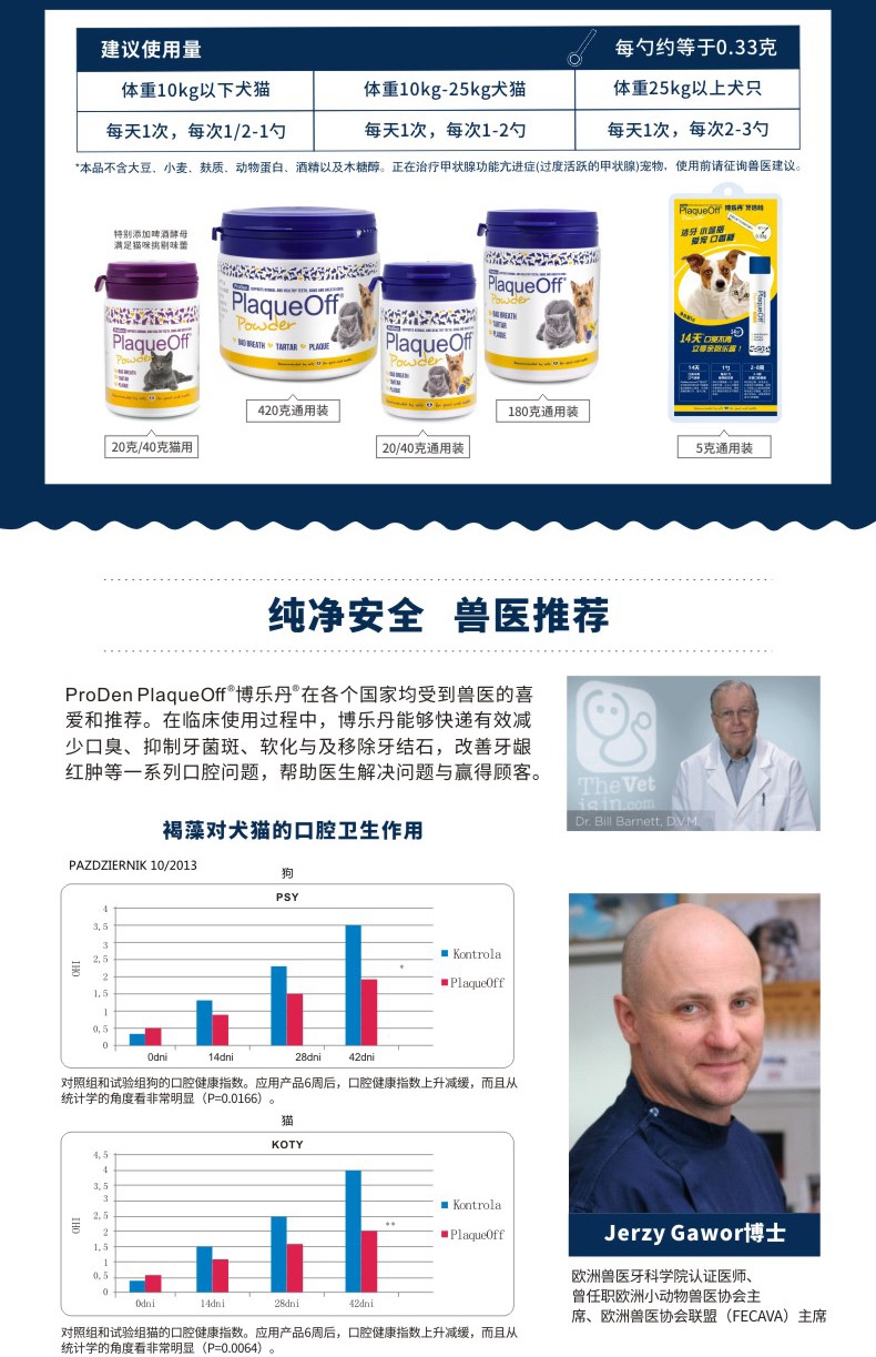 博乐丹Proden 猫狗通用牙洁粉 5g