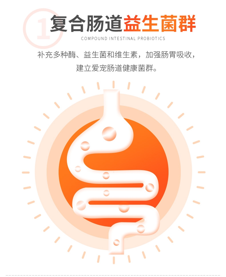 红狗RedDog 全年龄段犬用酵素益生菌 80g 增进食欲调理肠胃