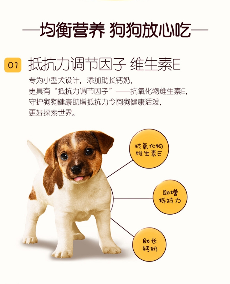 宝路Pedigree 牛肉口味小型犬专用全价幼犬干粮 1.2kg