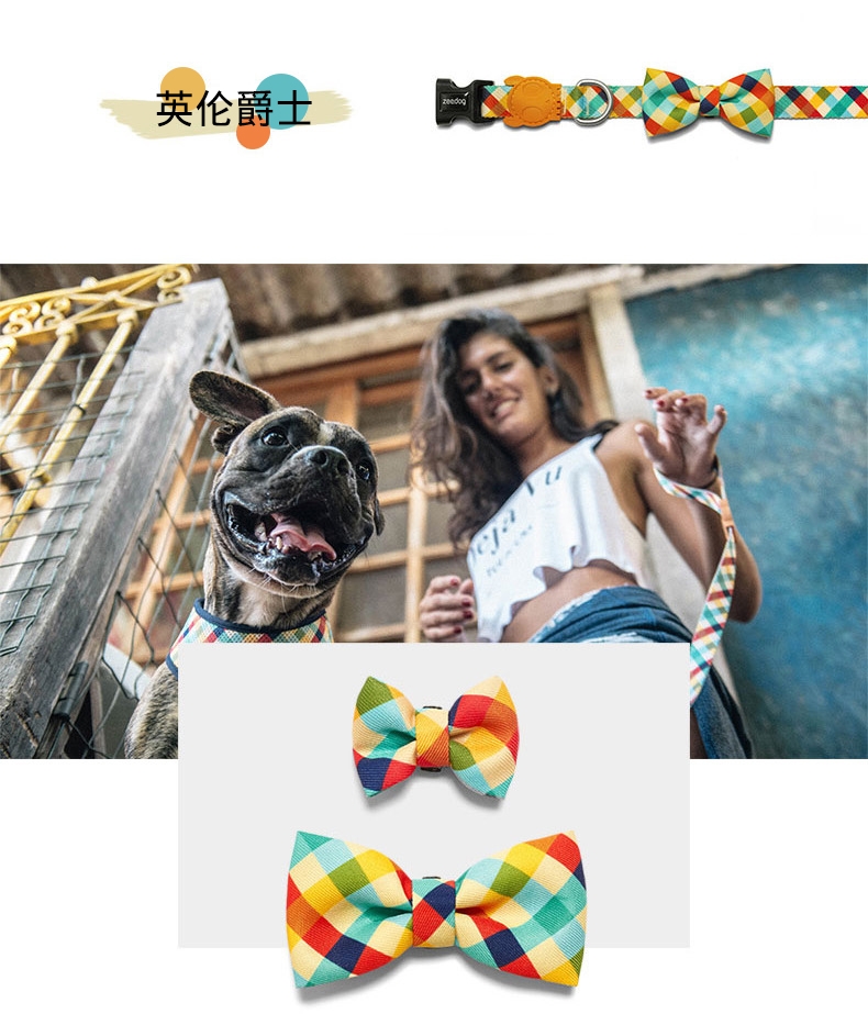 美国zeedog 多色炫彩宠物领结 欧美潮牌