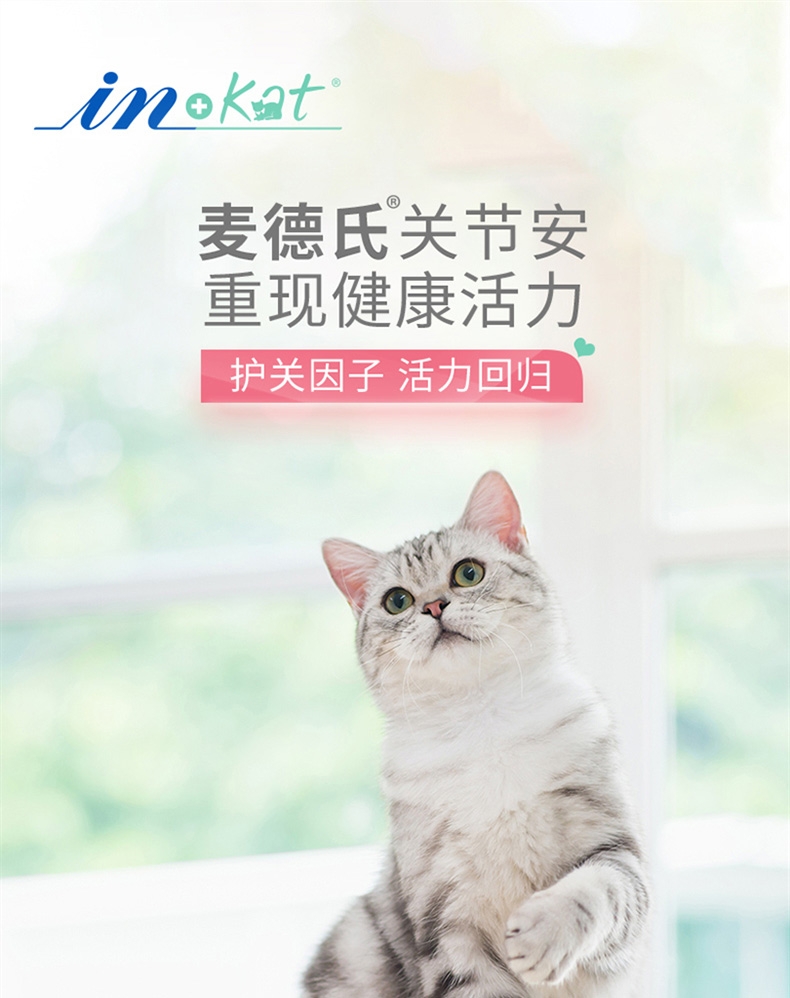 麦德氏 In-kat 猫用绿贻贝关节安 150g 呵护关节