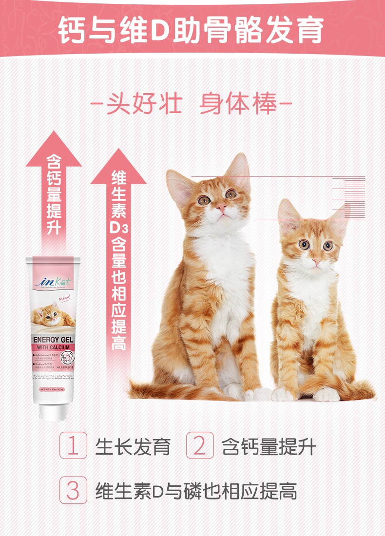 麦德氏 In-kat 猫用高钙营养膏 120g 补充能量