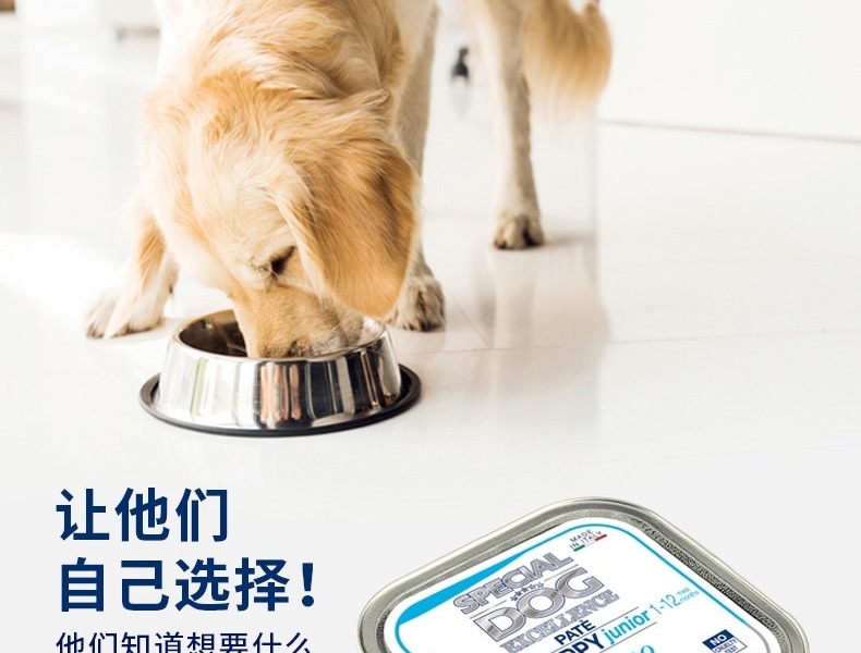 意大利孟爵Monge 爱优特犬 金枪鱼肉泥幼犬狗罐头 150g