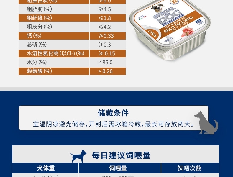 意大利孟爵Monge 无谷成犬羊肉泥狗罐头 400g 100%羊肉