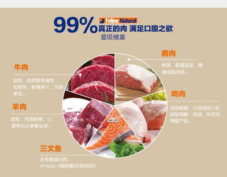 Feline Natural 天然无谷牛肉鳕鱼猫罐头 170g
