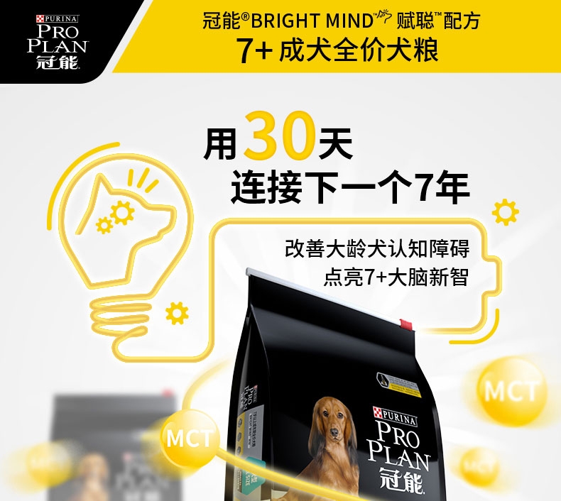 冠能Proplan 鸡肉配方7岁以上成犬粮 12kg