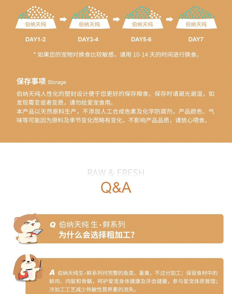 伯纳天纯 无谷冻干农场派对全犬种全期犬粮 2kg 65%含肉量