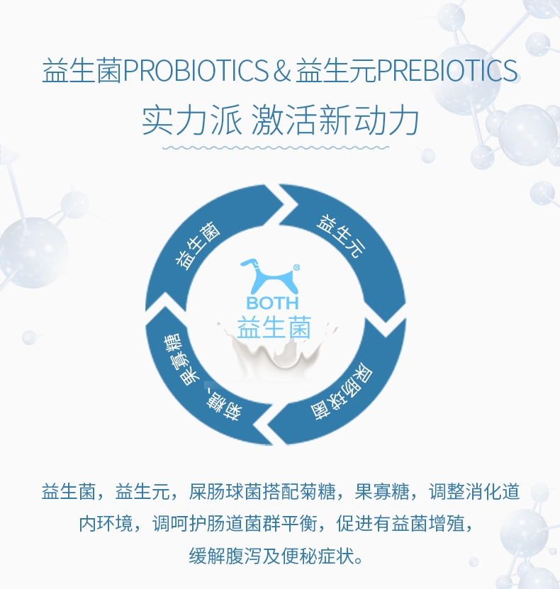 BOTH 菊苣活菌益生元整肠生犬猫通用 300g 减少腹泻便秘